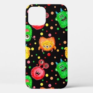 Naadloos patroon met handbeschilderde waterverf sc iPhone 12 hoesje