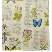  naadloos patroon met handgeschreven tekst Lor Douchegordijn (Voorkant)