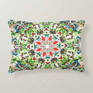 naadloos patroon met helder floreel ornament. Vin Accent Kussen