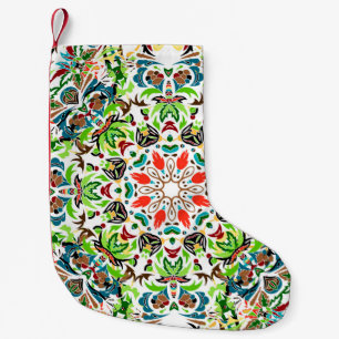 naadloos patroon met helder floreel ornament. Vin Kleine Kerstsok