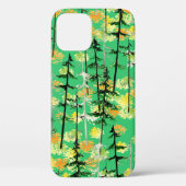 Naadloos patroon met herfstbos Case-Mate iPhone case (Achterkant)