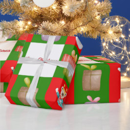 Naadloos patroon met kerst thema illustratie cadeaupapier