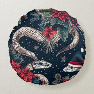 Naadloos patroon met kerstboomtakken, poi rond kussen