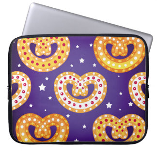 Naadloos patroon met kerstsnoepjes. laptop sleeve
