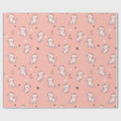 Naadloos patroon met kittens die schattige limoen  cadeaupapier (Vlak)