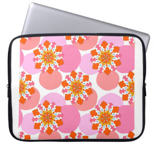 Naadloos patroon met kleurrijke mandala. Helder Laptop Sleeve