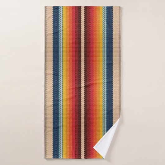 Naadloos patroon met kleurrijke strepen badhanddoek (Badhanddoek)