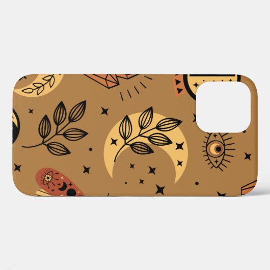 naadloos patroon met magische elementen Case-Mate iPhone case (Achterkant (horizontaal))