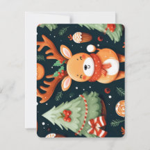 Naadloos patroon met malse herten