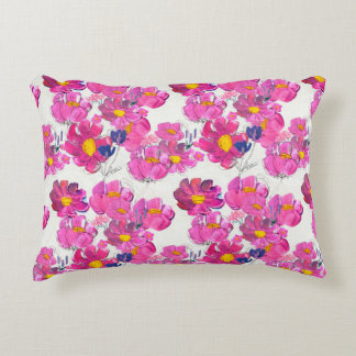 Naadloos patroon met mooie bloemen. Watercolo Accent Kussen