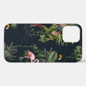Naadloos patroon met oerwouden, bloemen en bloemen Case-Mate iPhone case (Achterkant (horizontaal))