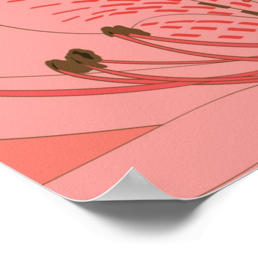 Naadloos patroon met Oleander-bloem. Floral comp Poster (Hoek)