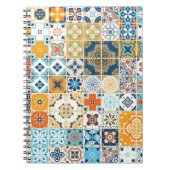 Naadloos patroon met Portugese tegels. illus Notitieboek (Voorkant)