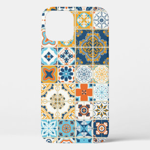 Naadloos patroon met Portugese tegels. illustratie iPhone 12 Hoesje