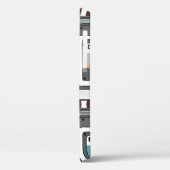 Naadloos patroon met retro-cassettebanden in dood Case-Mate iPhone case (Achterkant / Links)