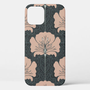  naadloos patroon met roze bloemen. Art. iPhone 12 Hoesje