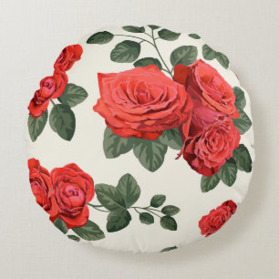 Naadloos patroon met rozen rond kussen