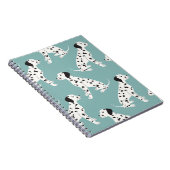 Naadloos patroon met schattige dalmatiaan notitieboek (Rechterzijde)