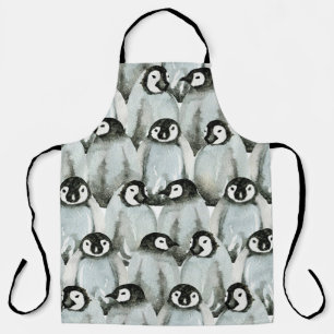 Naadloos patroon met schattige pinguïns. schort