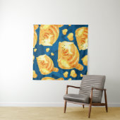 Naadloos patroon met schattige veelhoekige cartoon wandkleed (In Situ (horizontaal))