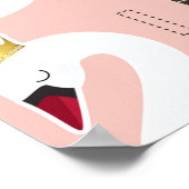 Naadloos patroon met schattige witte zwanen. Alle  Poster (Hoek)