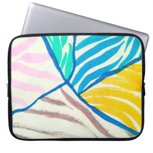 Naadloos patroon met  sleutels en sloten. Vrij Laptop Sleeve