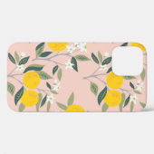 Naadloos patroon met takken van sinaasappels in bl Case-Mate iPhone case (Achterkant (horizontaal))