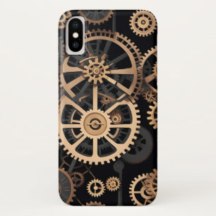 Naadloos patroon met tandwielen iPhone x hoesje