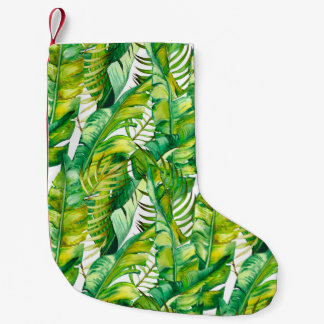 Naadloos patroon met tropische bananenbladeren. Wa Kleine Kerstsok