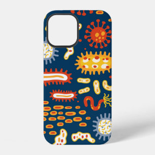 Naadloos patroon met verschillende soorten microor iPhone 12 hoesje