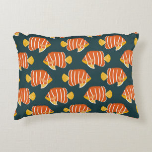 naadloos patroon met vis. Creatief ontwerp Accent Kussen