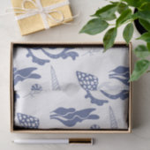 Naadloos patroon met zeeschelpen tissuepapier (Geschenk)