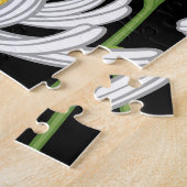 Naadloos patroon met zomerbloemen. legpuzzel (Zijkant)