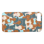 Naadloos patroon met zwarte meisjes en witte meisj Case-Mate iPhone case (Achterkant (Horizontaal))