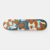 Naadloos patroon met zwarte meisjes en witte meisj skateboard (Horizontaal)