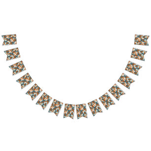 Naadloos patroon met zwarte meisjes en witte meisj vlaggetjes