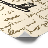 naadloos patroon op een alchemiethema in de poster (Hoek)