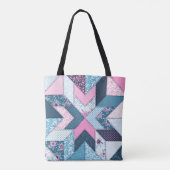 Naadloos patroon. Patchwork. Draagtas (Achterkant)