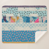 Naadloos patroon, patchwork tegels. sherpa deken (Voorkant (horizontaal))