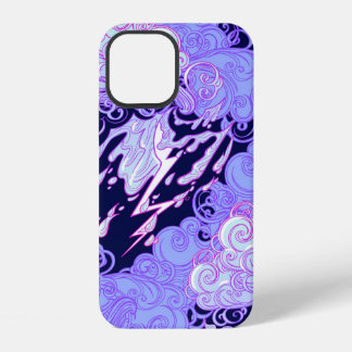Naadloos patroon. Retrostijl krullende decoratie iPhone 12 Hoesje