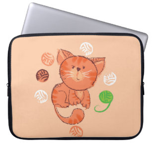 Naadloos patroon rode rode speelgoed laptop sleeve
