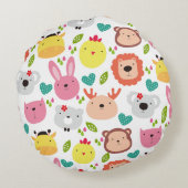 Naadloos patroon rond kussen (Achterkant)