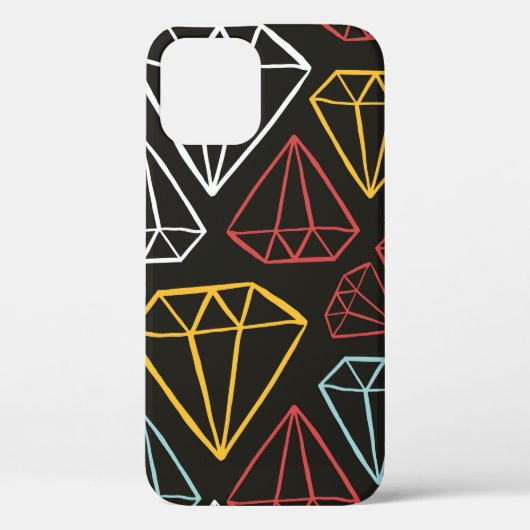  naadloos patroon, ruitvormelementen Case-Mate iPhone case (Achterkant)