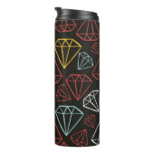  naadloos patroon, ruitvormelementen thermosbeker (Geroteerd rechts)