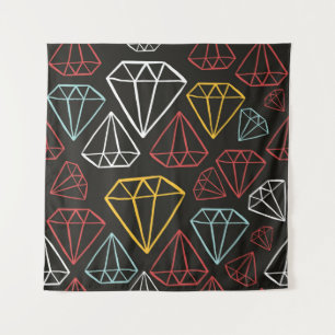  naadloos patroon, ruitvormelementen wandkleed