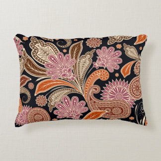 Naadloos Patroon Traditioneel Paisley Ontwerp Accent Kussen