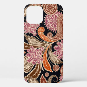 Naadloos Patroon Traditioneel Paisley Ontwerp iPhone 12 Hoesje