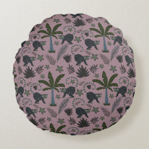 Naadloos patroon Tropische dieren springen Rond Kussen