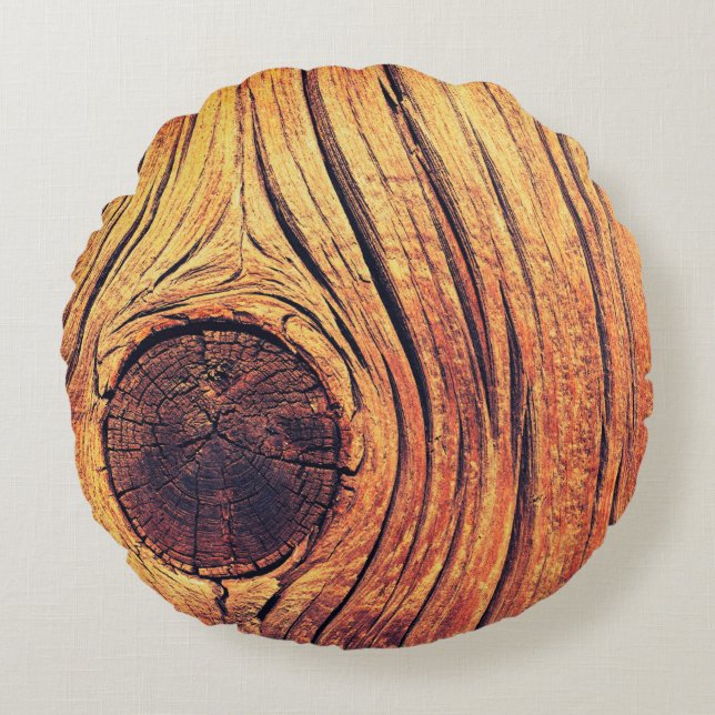 Naadloos  patroon van abstracte florale elemen rond kussen (Voorkant)