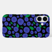 Naadloos patroon van bosbessen Case-Mate iPhone case (Achterkant (horizontaal))